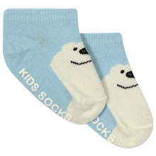 Дитячі антиковзні шкарпетки Білий ведмедик оптом (код товара: 43723)