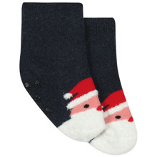 Детские антискользящие носки с начесом Санта Клаус оптом (код товара: 44482)
