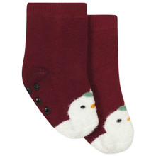 Дитячі антиковзні шкарпетки з начосом Сніговик оптом (код товара: 44483)