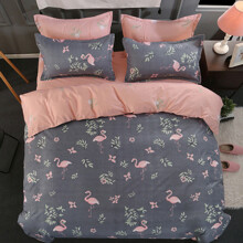 Комплект постельного белья Фламинго (двуспальный-евро) (код товара: 44465)
