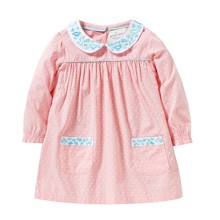 Плаття для дівчинки Маленький горошок, рожевий оптом (код товара: 44654)