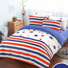 Комплект постельного белья Звездный флаг (двуспальный-евро) оптом (код товара: 44971)