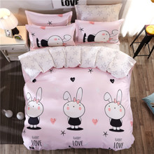 Уценка (дефекты)! Комплект постельного белья Любовь кролика (двуспальный-евро) (код товара: 45163)