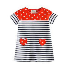 Платье для девочки Красное сердце (код товара: 45476)