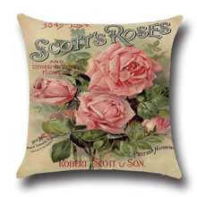 Подушка декоративная Розы 45 х 45 см оптом (код товара: 45850)