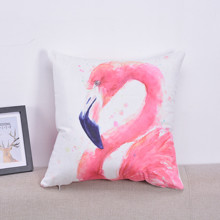 Подушка декоративная Большой фламинго 45 х 45 см оптом (код товара: 46371)