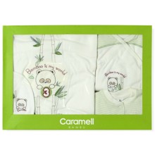 Комплект 10 в 1 для новонародженого з бамбукової нитки Caramell  оптом (код товара: 4736)