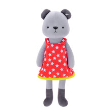 М'яка іграшка Ведмедик у червоній сукні, 35 см (код товара: 47988)