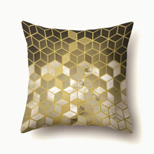 Подушка декоративна Золоті кубики 45 х 45 см оптом (код товара: 48014)