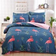 Комплект постельного белья Фламинго (двуспальный-евро) оптом (код товара: 48176)