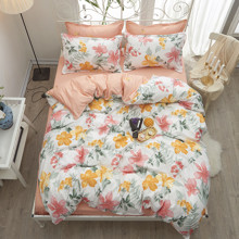 Комплект постельного белья Цветы (двуспальный-евро) (код товара: 48514)