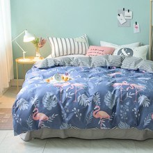 Комплект постельного белья Милый Фламинго (полуторный) оптом (код товара: 48840)