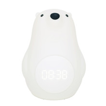 Детский ночник со встроенными часами Белый мишка оптом (код товара: 48949)