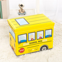 Пуф-ящик для іграшок Шкільний автобус оптом (код товара: 48990)