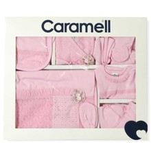 Комплект 10 в 1 для новонародженої дівчинки Caramell оптом (код товара: 4900)