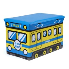 Пуф-ящик для іграшок Поїзд оптом (код товара: 49005)