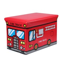 Пуф-ящик для іграшок Пожежна машина оптом (код товара: 49003)