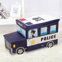 Пуф-ящик для игрушек Полицейский фургон оптом (код товара: 49000)