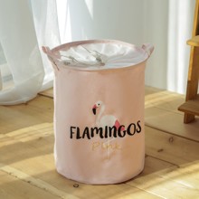 Корзина для игрушек, белья, хранения на завязках Фламинго (код товара: 49490)