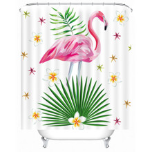 Штора для ванної Рожевий фламінго 180 х 180 см (код товара: 49493)