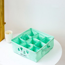 Органайзер для хранения Кактусы, зеленый (28 х 28 х 12 см. / 9 ячеек) оптом (код товара: 49554)