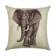 Наволочка декоративна Індійський слон 45 х 45 см оптом (код товара: 49894)