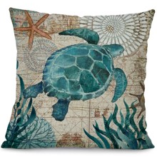 Наволочка декоративна Морська черепаха 45 х 45 см оптом (код товара: 49833)