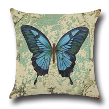 Наволочка декоративна Синій метелик 45 х 45 см оптом (код товара: 49835)