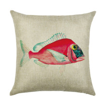 Наволочка декоративна Рожева рибка 45 х 45 см оптом (код товара: 50017)