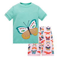 Пижама для девочки Бабочка оптом (код товара: 50654)
