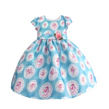 Плаття для дівчинки Троянди, блакитний (код товара: 50603)