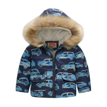 Демісезонна куртка для хлопчика Блакитна машина (код товара: 51145)