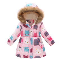 Куртка для девочки демисезонная Fluffy animals оптом (код товара: 51138)