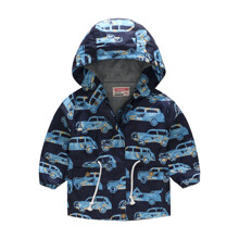 Куртка-вітрівка для хлопчика Машина у пальмах оптом (код товара: 51121)