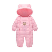 Комбинезон для девочки демисезонный Счастливый мишка, розовый (код товара: 51244)