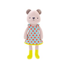 М'яка іграшка Ведмедик в блакитній сукні, 35 см (код товара: 51206)