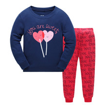 Пижама для девочки Сладкие сердца оптом (код товара: 51214)