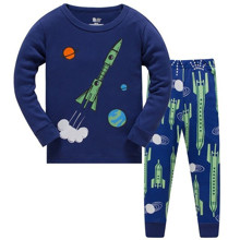 Пижама для мальчика Ракета и планеты оптом (код товара: 51217)