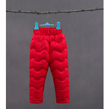 Штаны утеплённые детские, красный оптом (код товара: 51257)