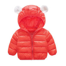 Куртка дитяча Вушка, червоний оптом (код товара: 51303)