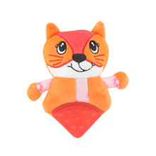 Мягкая игрушка - прорезыватель Оранжевый котик оптом (код товара: 51452)