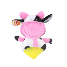 Мягкая игрушка - прорезыватель Розовая коровка (код товара: 51451)