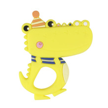 Прорезыватель Крокодил, желтый оптом (код товара: 51470)