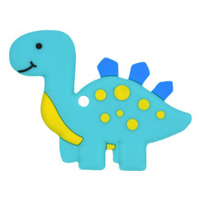 Прорезыватель Динозаврик, бирюзовый оптом (код товара: 51559)