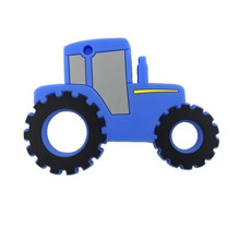 Прорезыватель Трактор, синий  оптом (код товара: 51609)