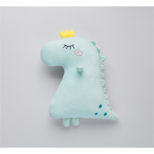 Мягкая игрушка - подушка Плюшевый динозаврик, голубой, 50см (код товара: 51748)