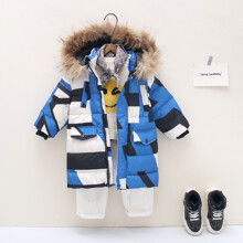 Куртка дитяча демісезонна Blue geometry оптом (код товара: 51879)
