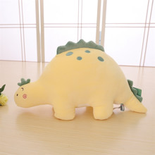 Мягкая игрушка - подушка Плюшевый динозавр, желтый, 30см (код товара: 51868)