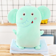 М'яка іграшка - подушка з пледом Плюшевий слон, 50см оптом (код товара: 51866)