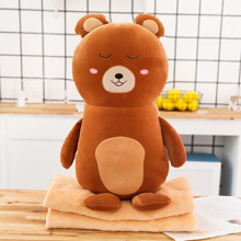 М'яка іграшка - подушка з пледом Плюшевий ведмідь, 50см (код товара: 51864)